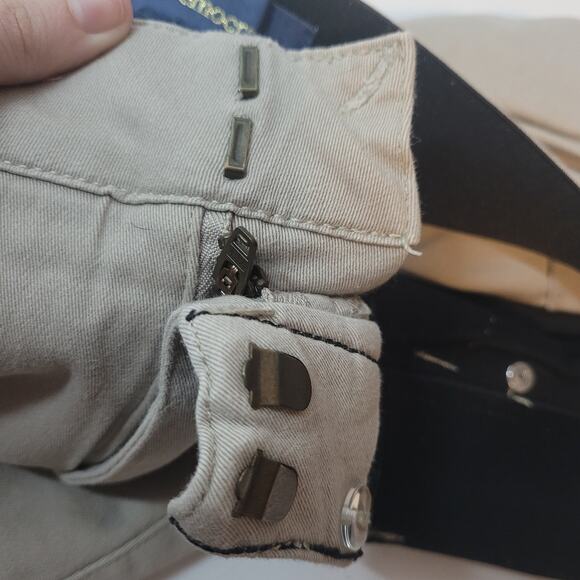 Democracy Ab Solution Womens Tan Khaki Shorts Size 14 Clasp Closure Casual - Picture 6 of 11